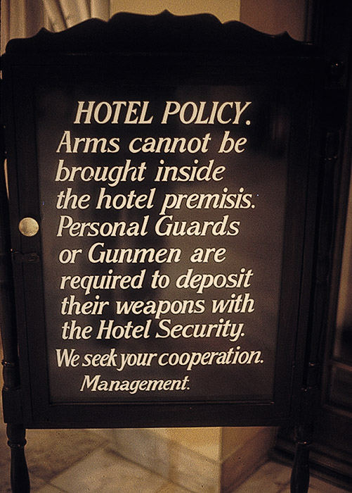 Peshawar hotel sign